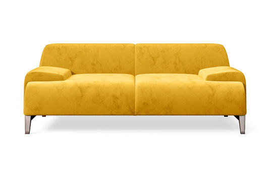 Pavia 2 Seater Sofa Yellow Velvet