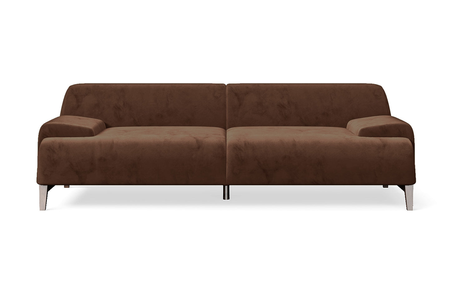 Pavia 3 Seater Sofa Coffee Brown Velvet