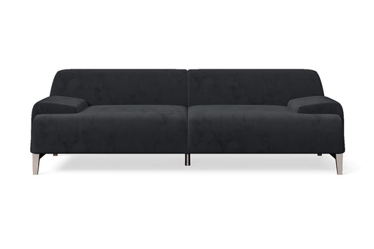 Pavia 3 Seater Sofa Dark Grey Velvet