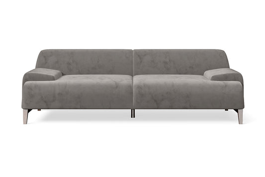 Pavia 3 Seater Sofa Grey Velvet