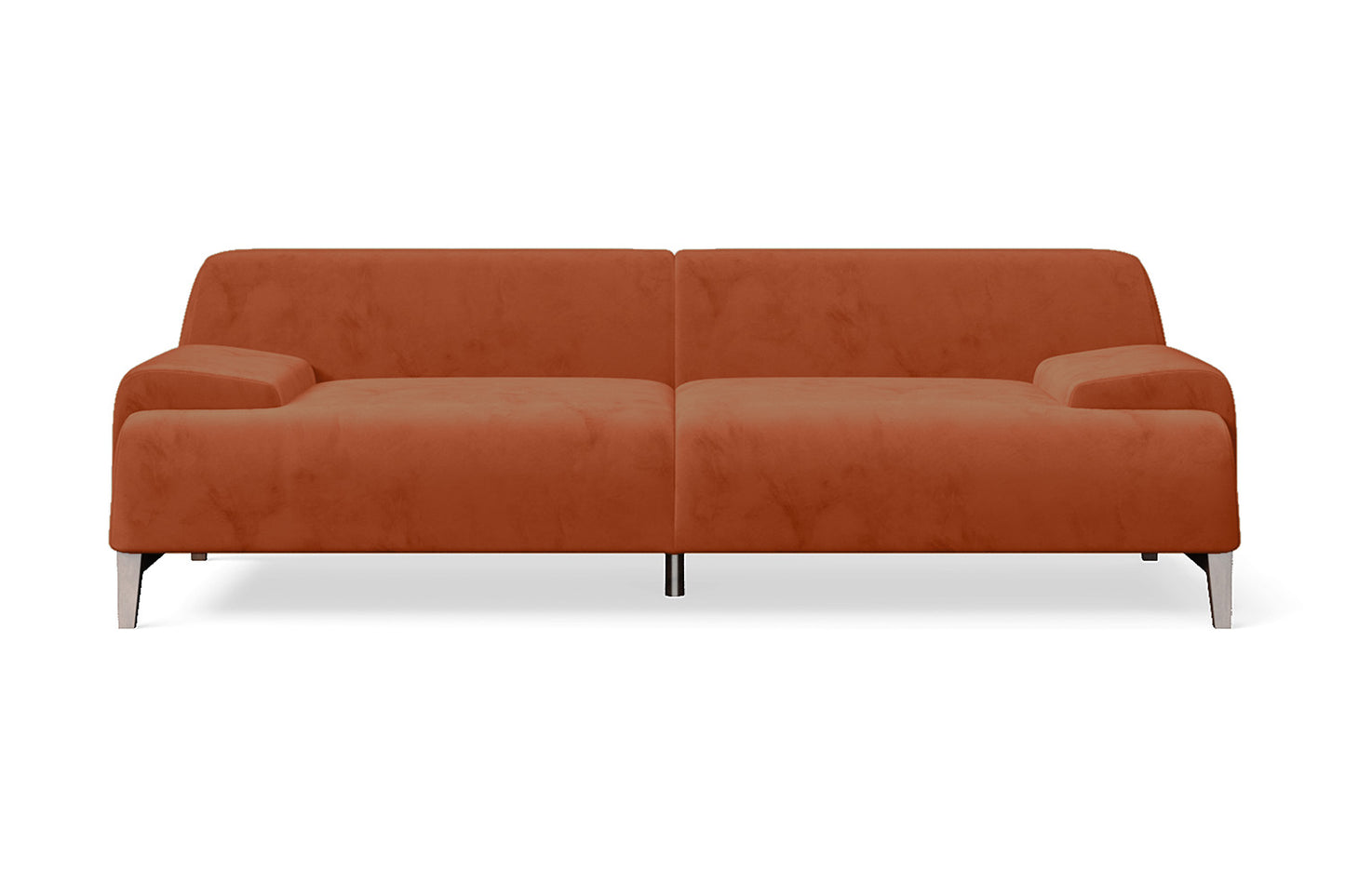 Pavia 3 Seater Sofa Orange Velvet