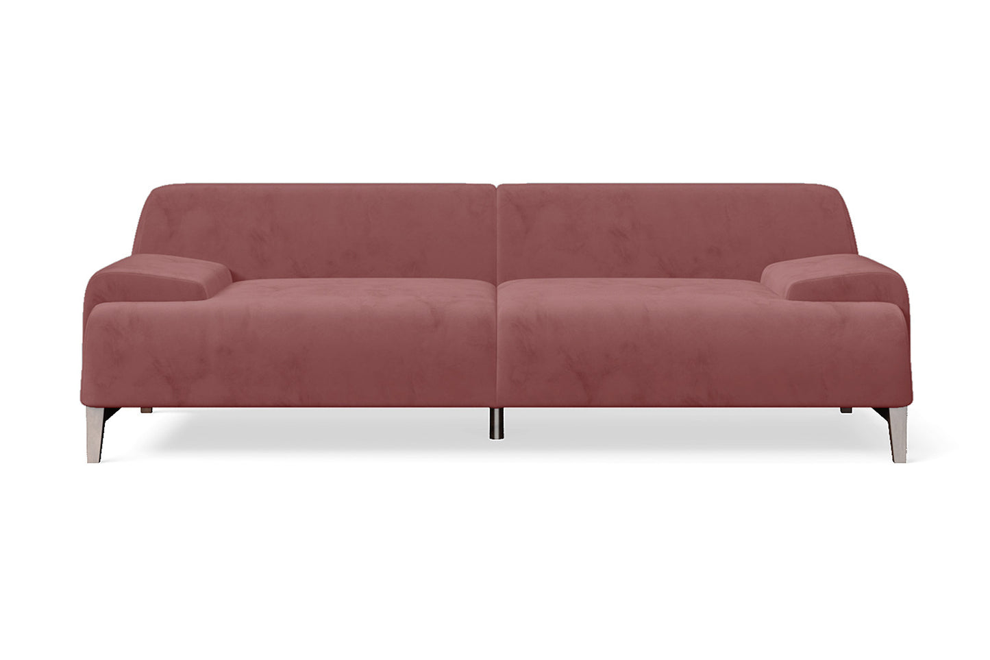 Tivoli 4 Seater Sofa Silver Velvet