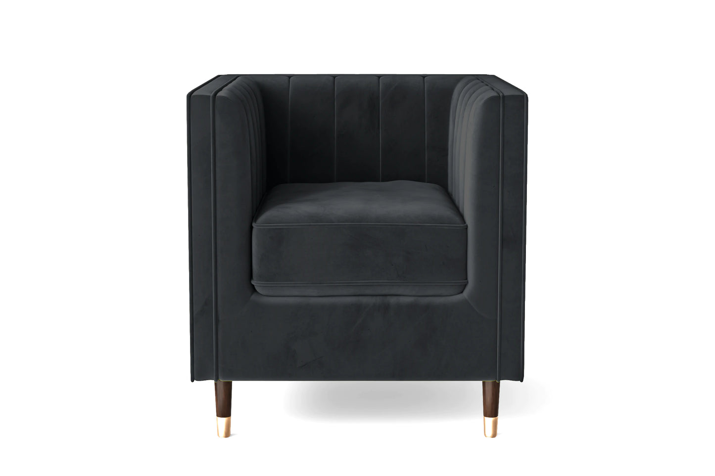 Tivoli Armchair Dark Grey Velvet