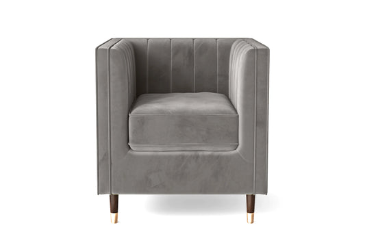 Tivoli Armchair Grey Velvet