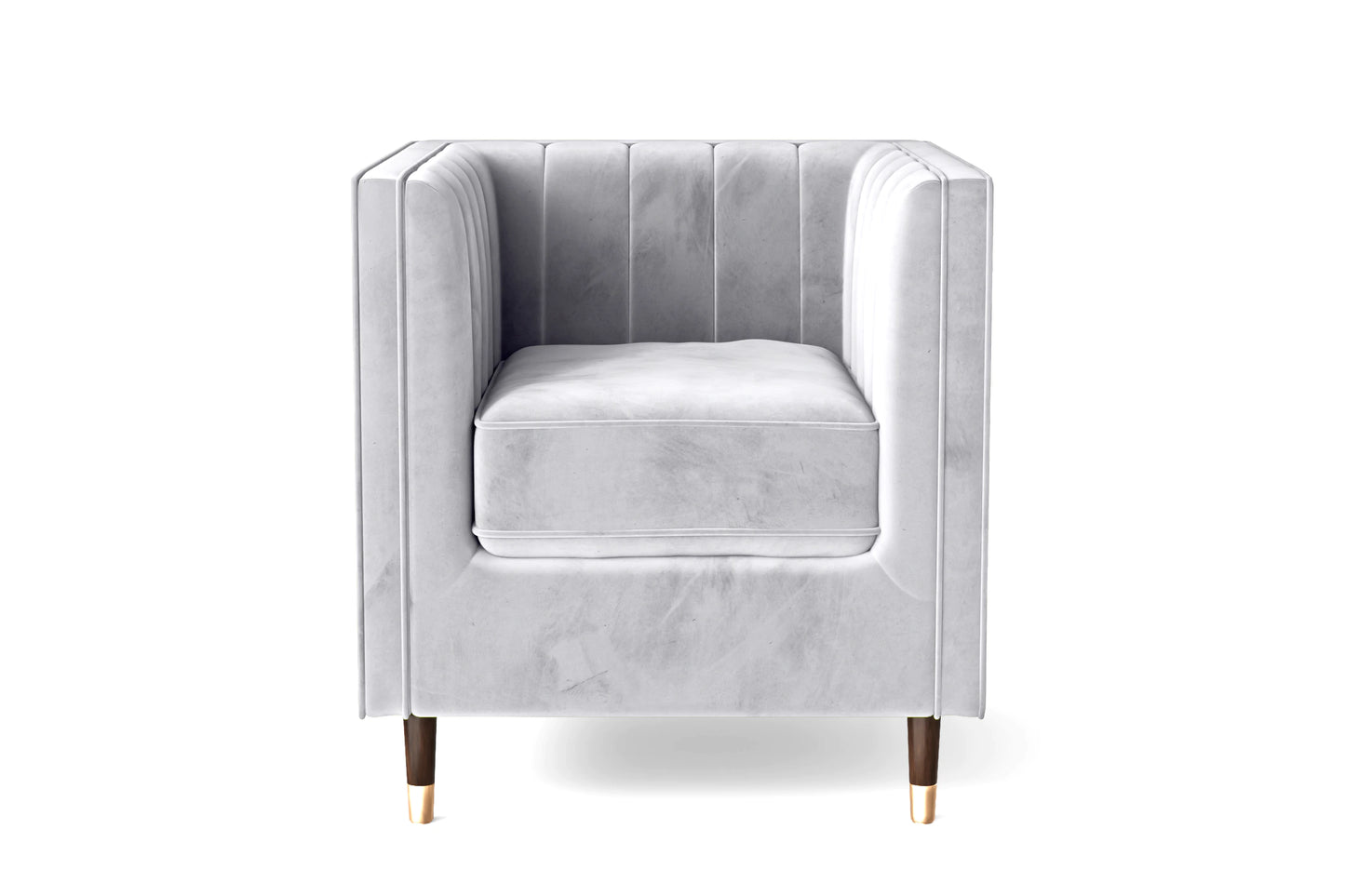 Tivoli Armchair Silver Velvet