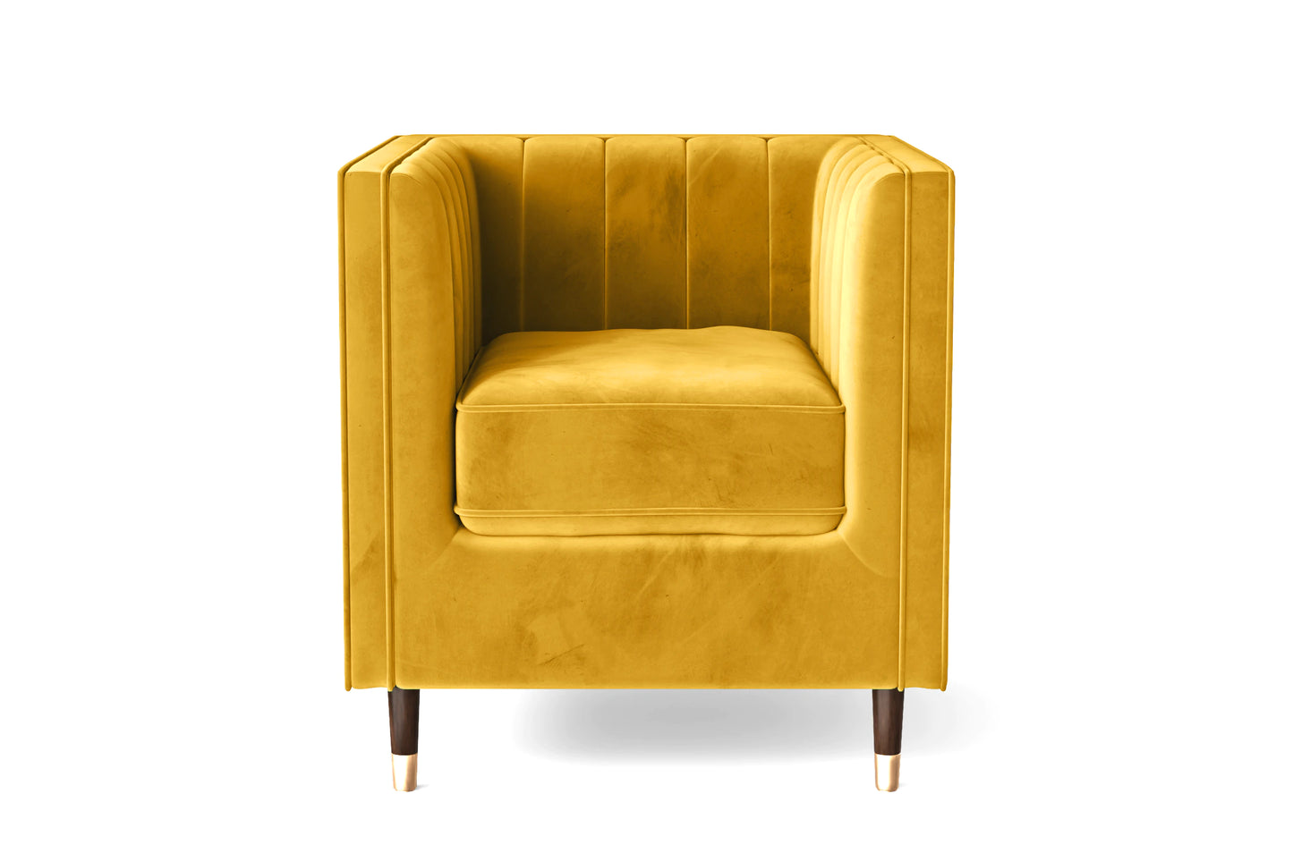 Gela 4 Seater Sofa Gold Velvet