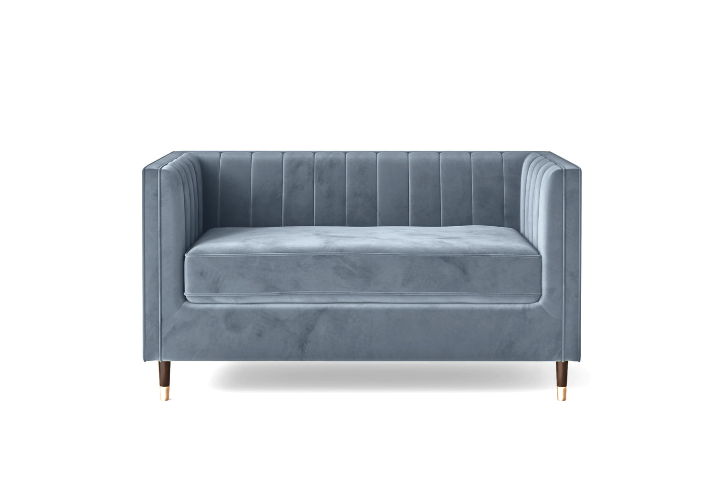 Gela 4 Seater Sofa Dark Grey Velvet