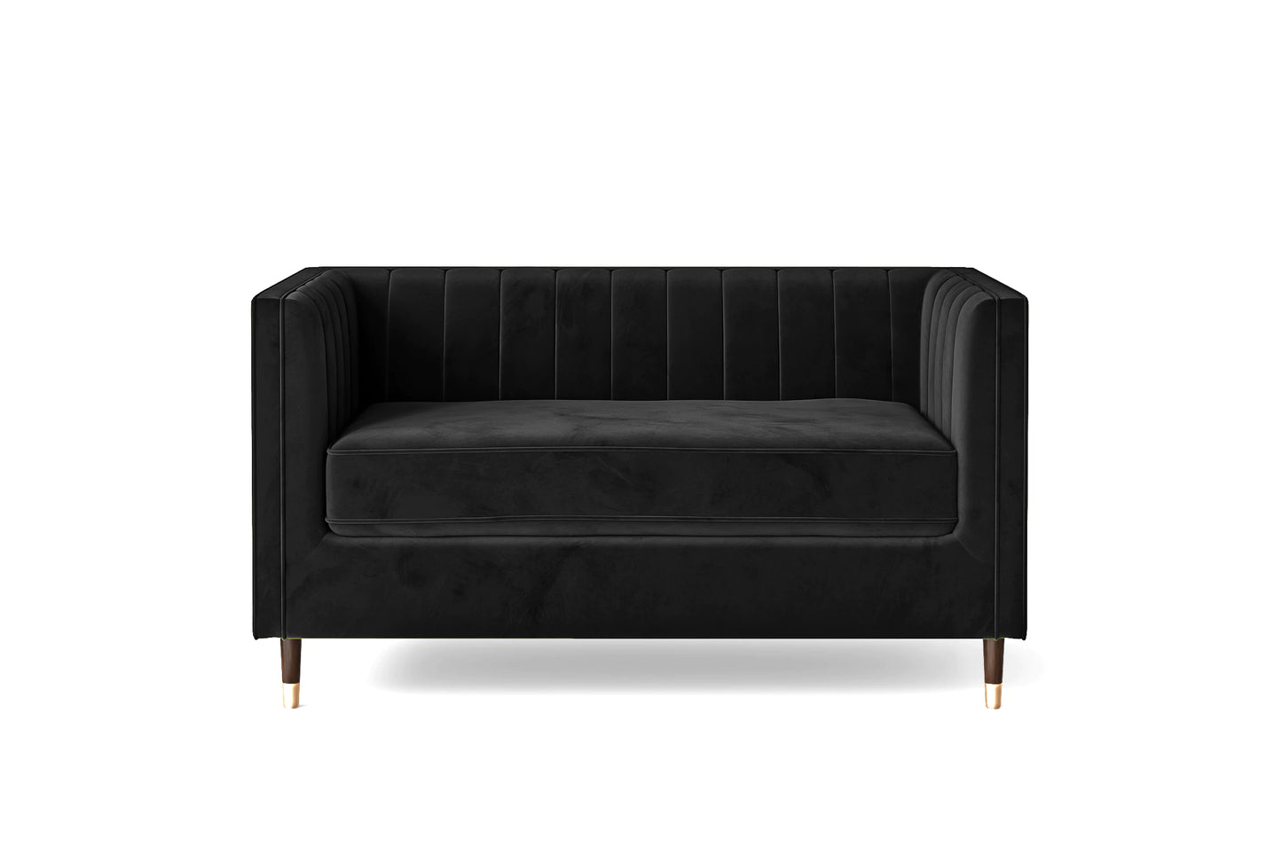 Gela 4 Seater Sofa Dark Blue Velvet