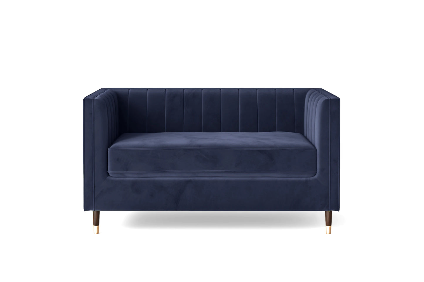 Gela 4 Seater Sofa Black Velvet