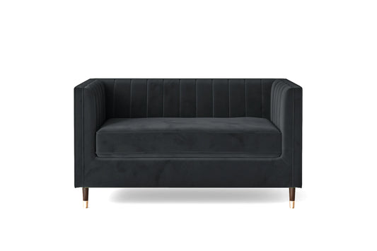 Tivoli 2 Seater Sofa Dark Grey Velvet