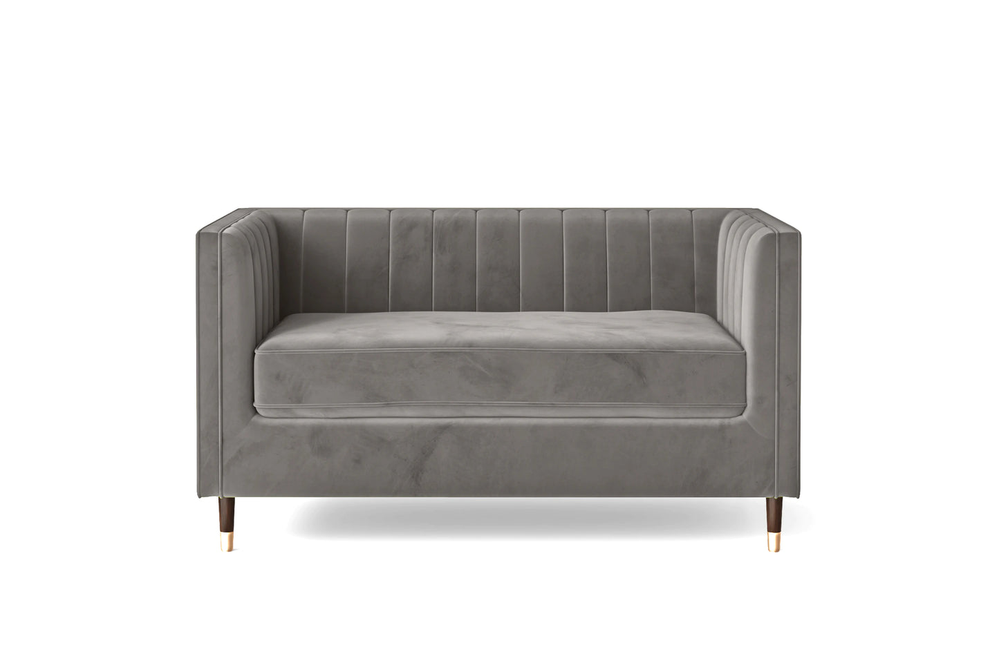 Tivoli 2 Seater Sofa Grey Velvet