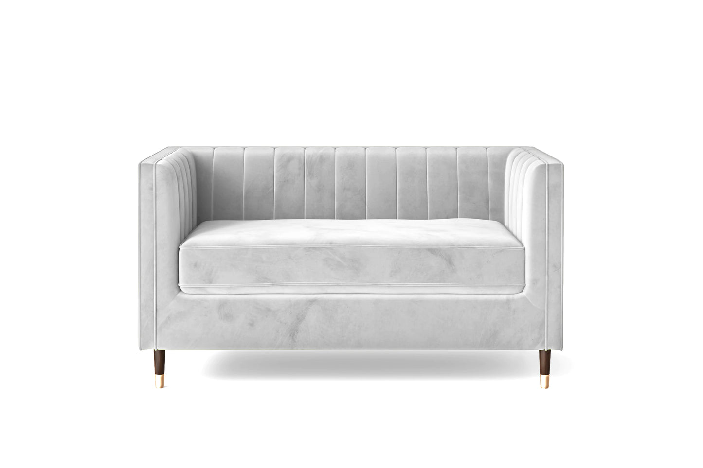 Tivoli 2 Seater Sofa White Velvet