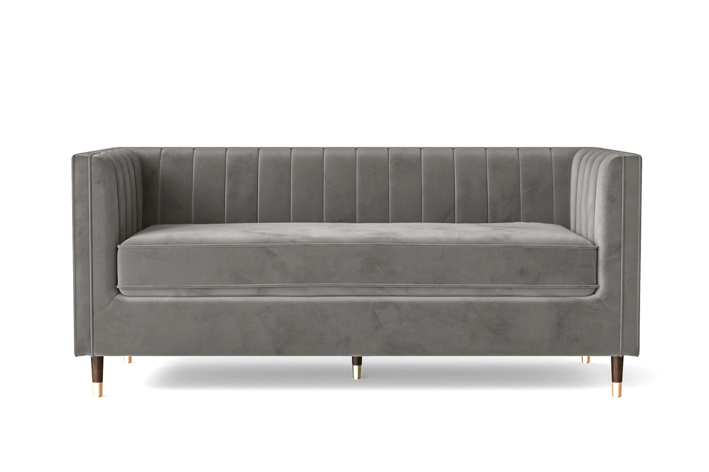 Tivoli 3 Seater Sofa Grey Velvet