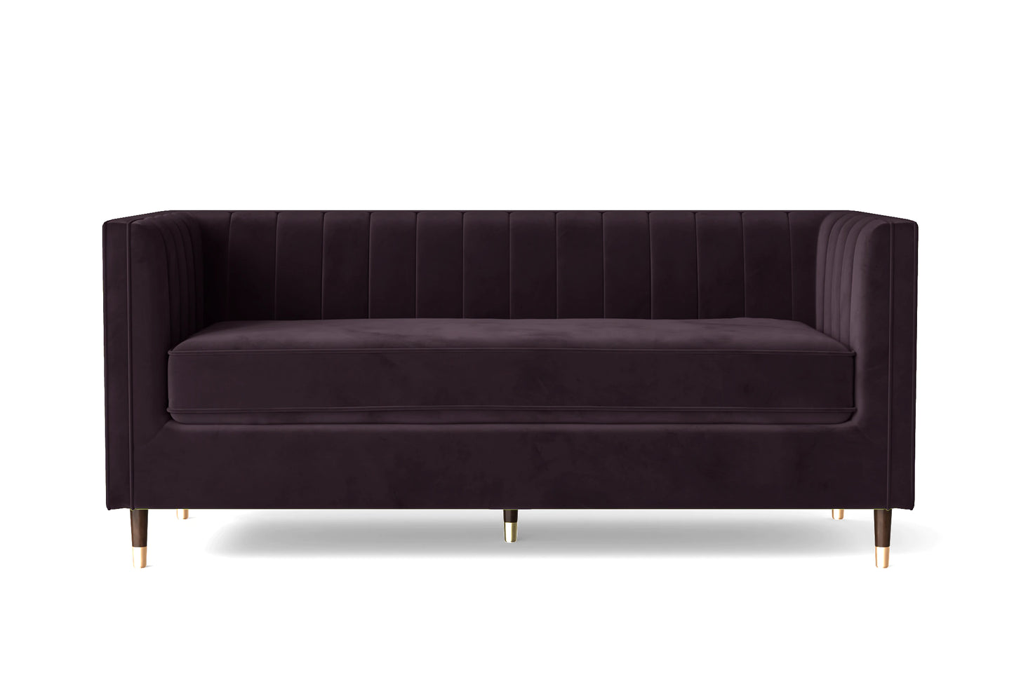 Gela 3 Seater Sofa Grey Velvet