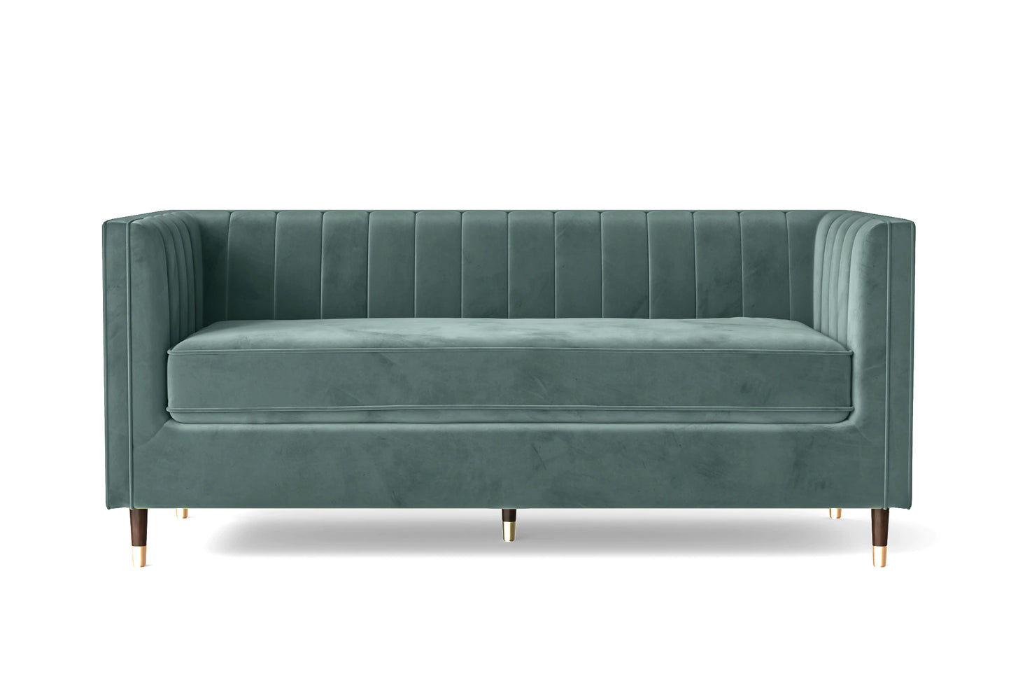 Gela 3 Seater Sofa Dark Grey Velvet