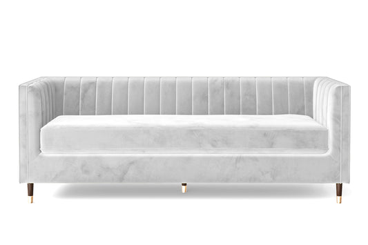 Tivoli 4 Seater Sofa White Velvet