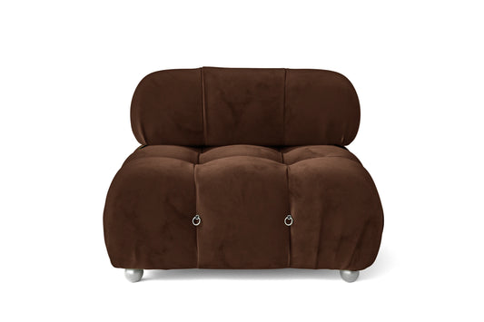 Varese Armchair Coffee Brown Velvet