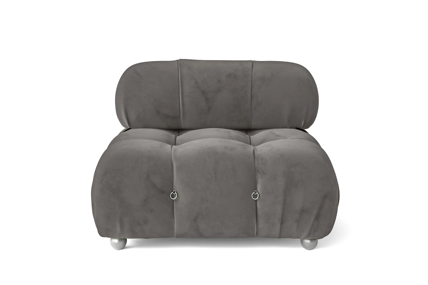 Varese Armchair Grey Velvet