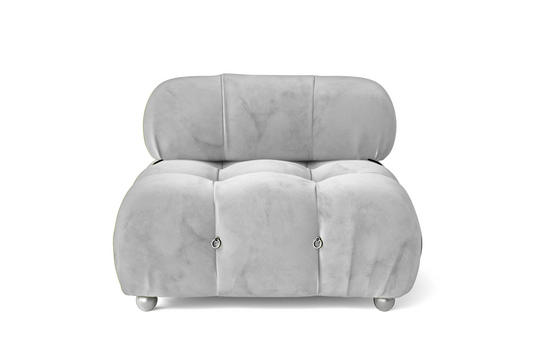 Varese Armchair White Velvet