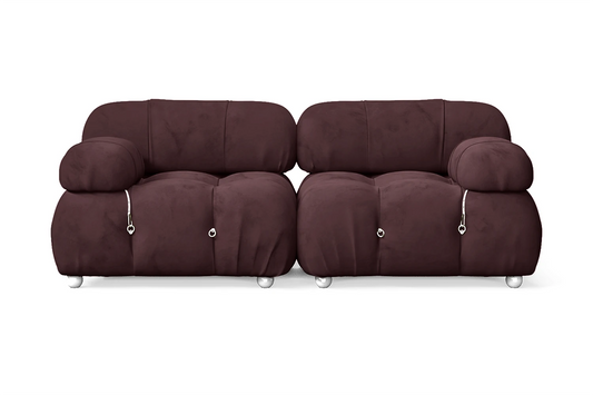 Varese 2 Seater Sofa Grape Velvet