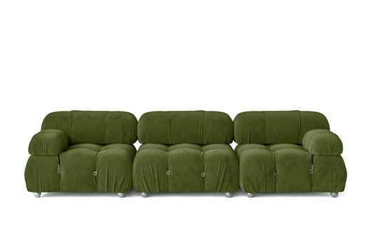 Varese 3 Seater Sofa Lime Velvet