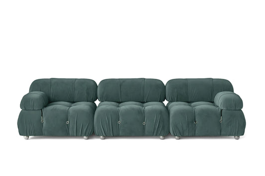 Varese 3 Seater Sofa Teal Velvet